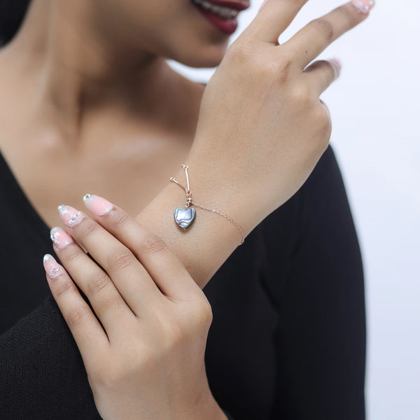 925 Silver Love Glow Heart Bracelet