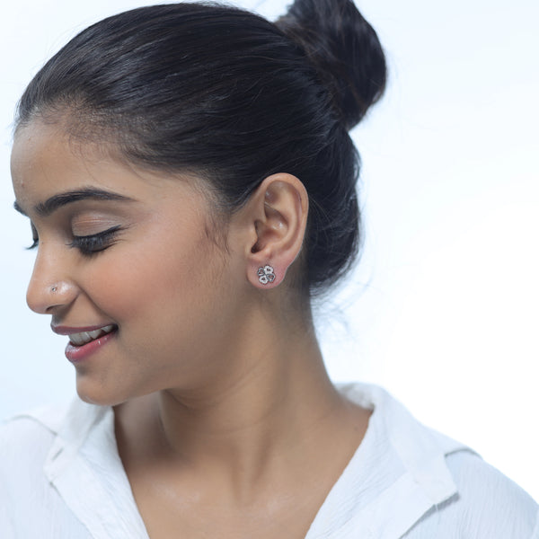 925 Silver Infinity Heart Earrings