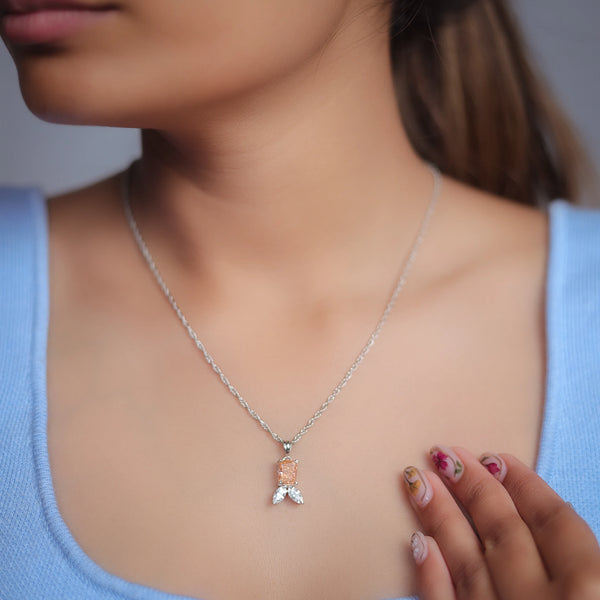 925 Silver Peach Grace Pendant
