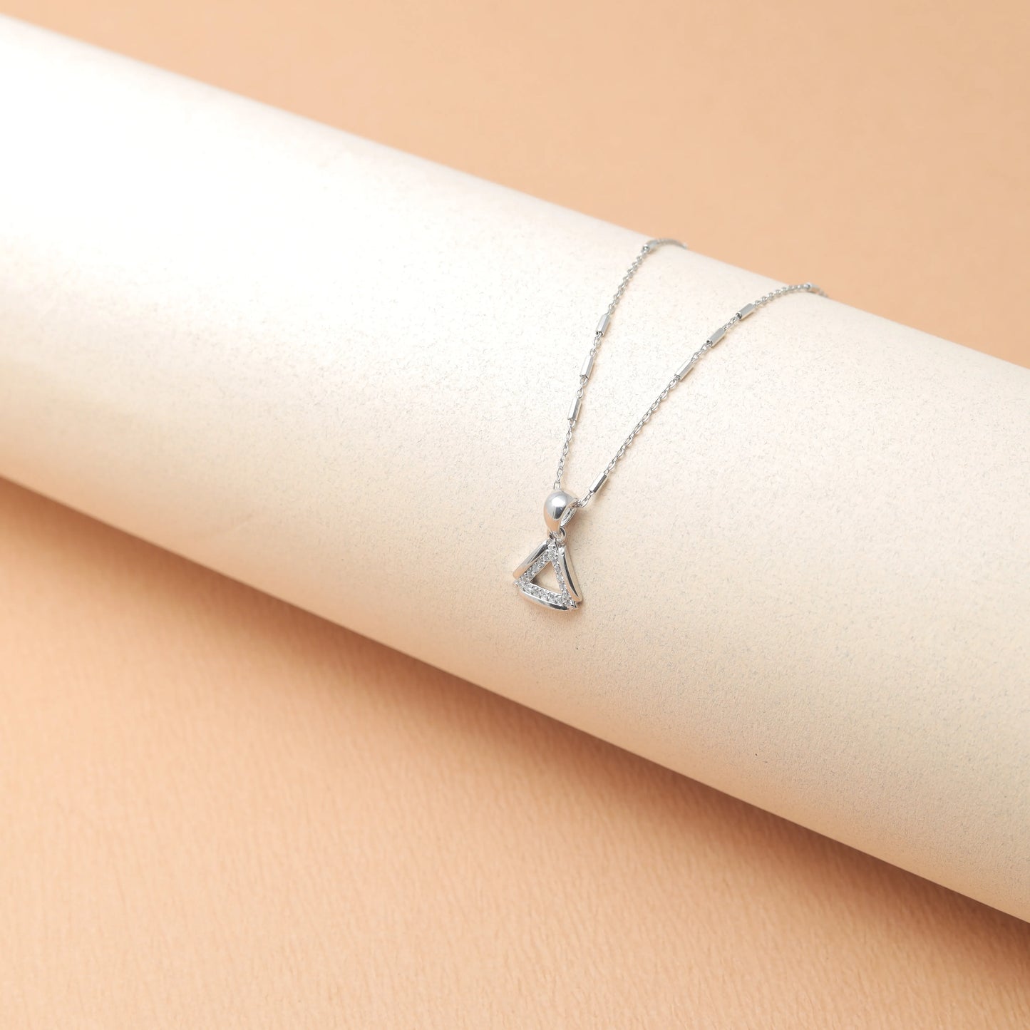 Silver Trinity Spark Chain Pendant