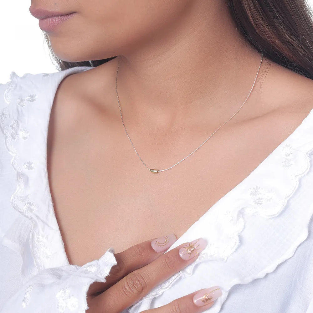 Silver Tiny Glow Chain Pendant
