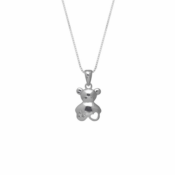 925 Silver Little Teddy Pendant