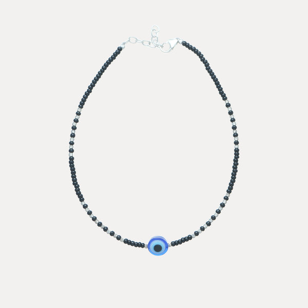 925 Silver Nazar Evil Eye Anklet