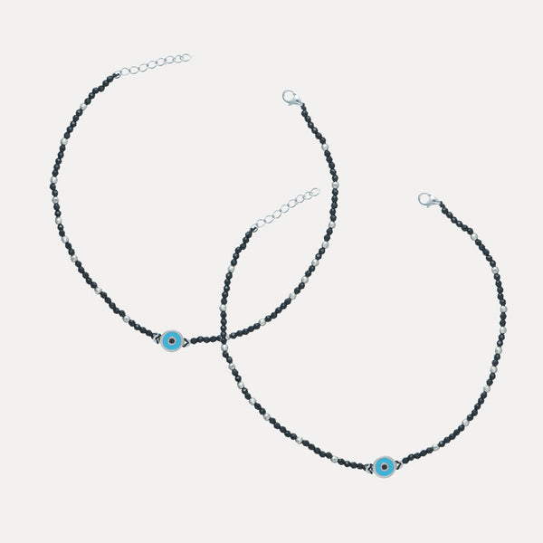 925 Silver Nazar Suraksha Anklet