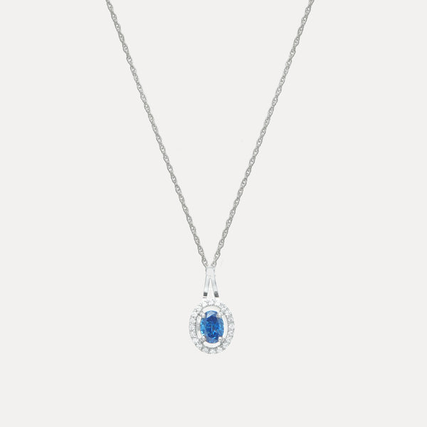 925 Silver Royal Sapphire Pendant
