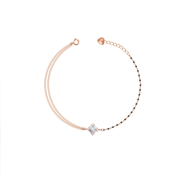 925 Silver Blush Bond Solitaire Bracelet