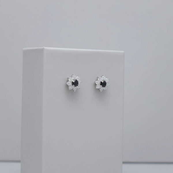 925 Silver Midnight Star Earrings