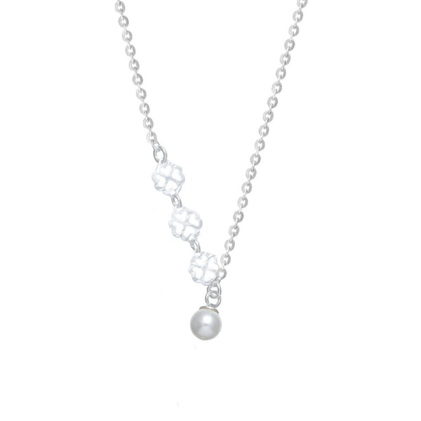 925 Silver Pearl Drop Chain Pendant