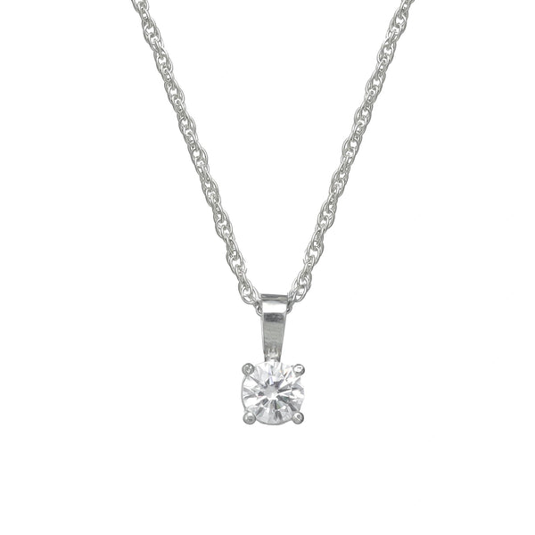925 Silver Elegant Solitaire Pendant