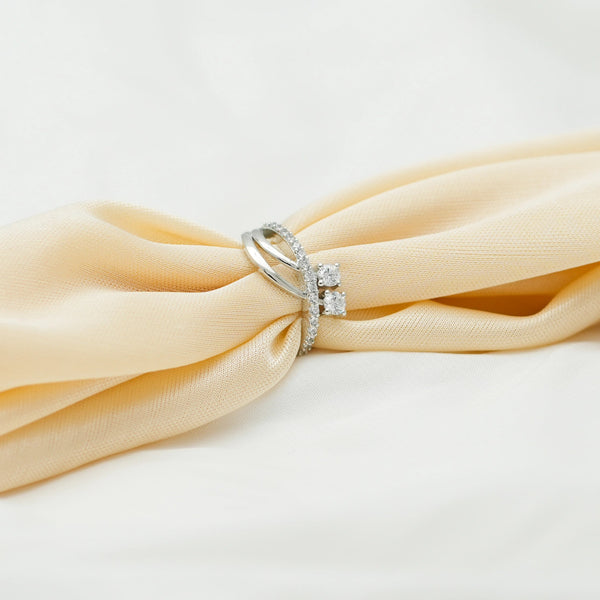 925 Silver Elegant Twist Ring