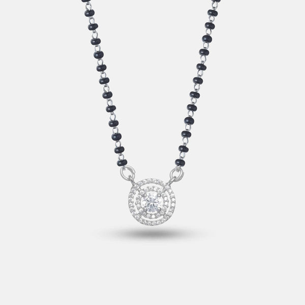 925 Silver Halo Spark Mangalsutra