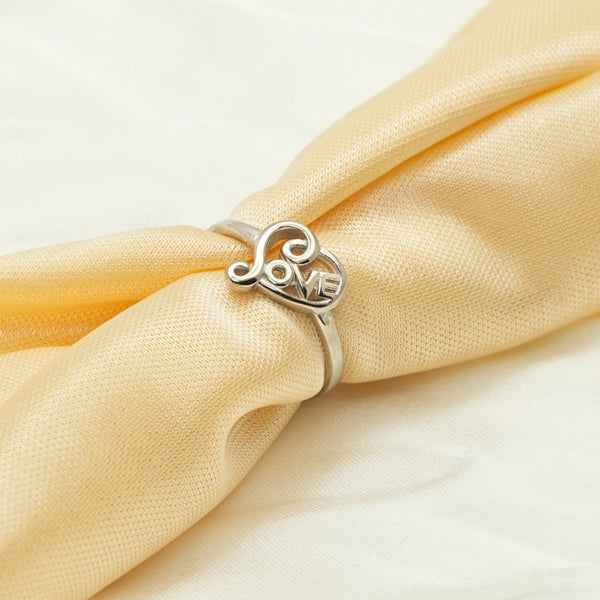 925 Silver Love Loop Ring