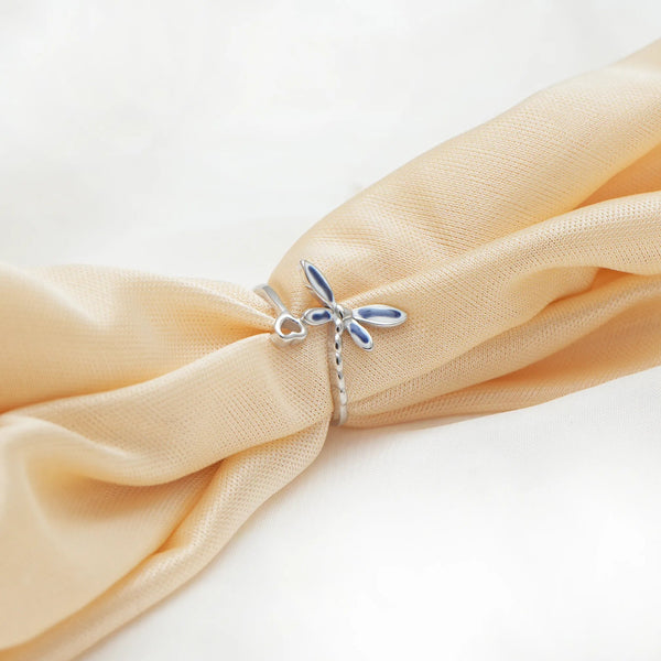 925 Silver Midnight Flutter Butterfly Ring