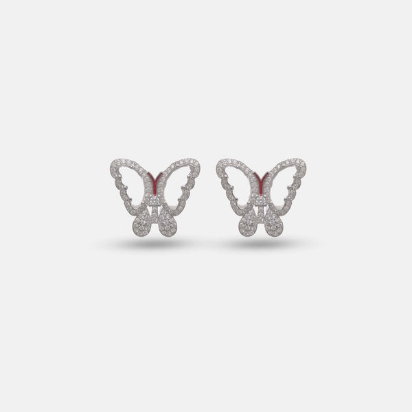 925 Silver Wings of Grace Stud Earrings