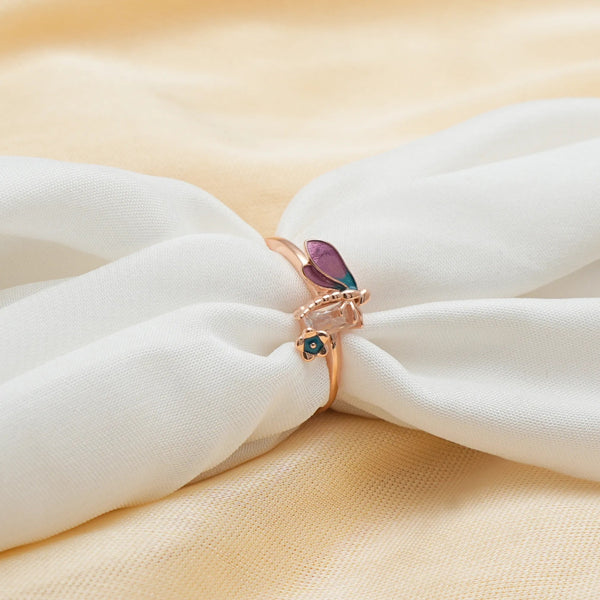 Rose Gold Firefly Glow Ring