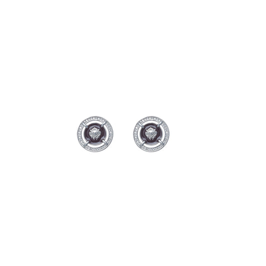 Silver Regal Crest Studs