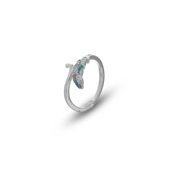 Silver  Mystic Feather Ring