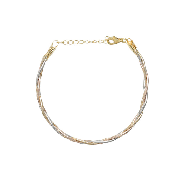 925 Silver Dual Tone Twist Kada