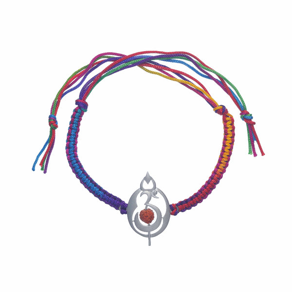 Silver Trinetra Glow Rakhi