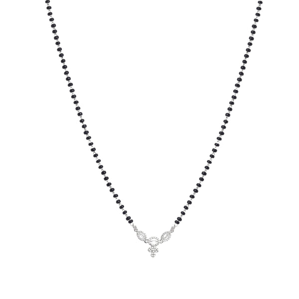 Silver Blooming Love Mangalsutra - tassyasilver.com