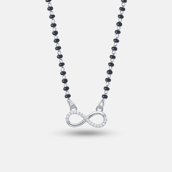 Silver Infinity Spark Mangalsutra