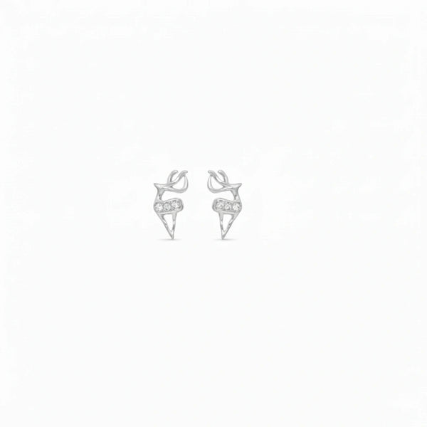 925 Silver Deer Baby Studs