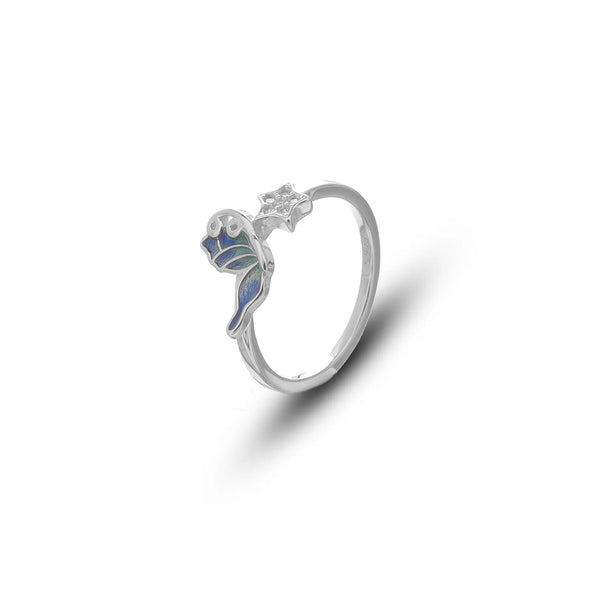 Silver Starry Mermaid Ring