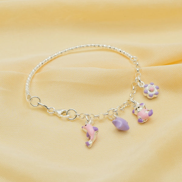 Silver Lavender Dreams Baby Kada