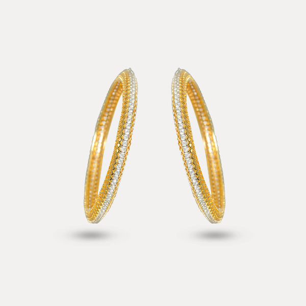 925 Sterling Golden Bangles For Women