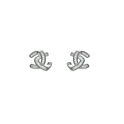 Silver Interlock Sparkle