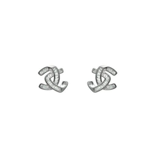 Silver Interlock Sparkle