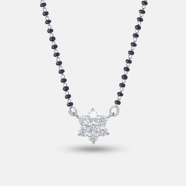 Starlight Cluster Silver Mangalsutra