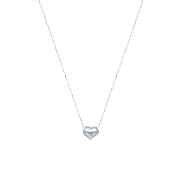 Silver Classic Heart Chain Pendant