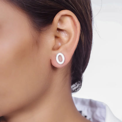 Silver H₂O Sparkle Studs