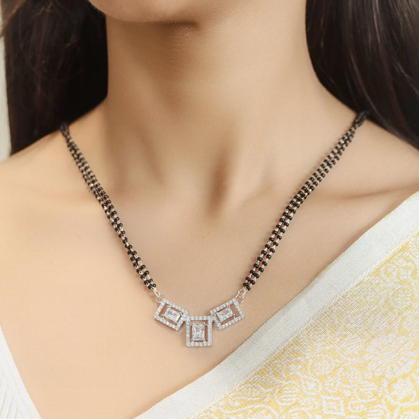925 Silver Trinity Spark Mangalsutra