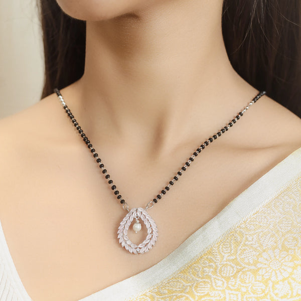 925 Silver Ivory Pearl Vine Mangalsutra