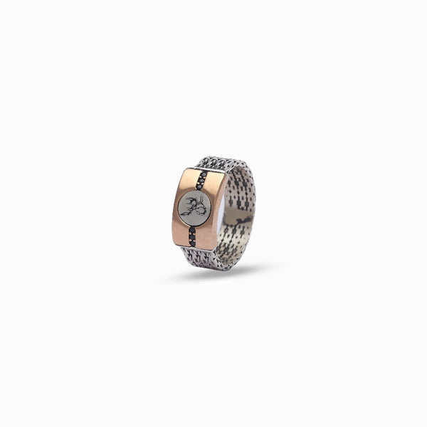 Silver Oxidized Scorpio Ring - tassyasilver.com
