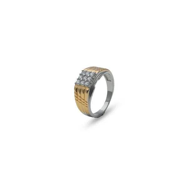 Silver Gold Plated Enaganment Band - tassyasilver.com