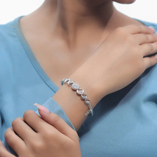 Silver Diamond Orbit Kada