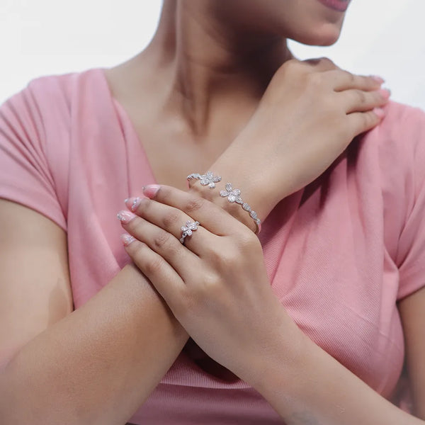 Petal Glow Kada & Ring Set