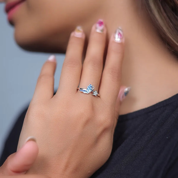 Silver Starry Mermaid Ring