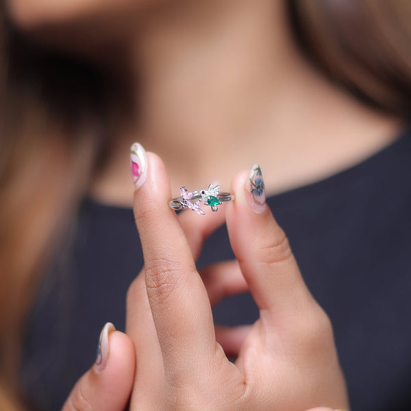 Silver Spring Bee Ring