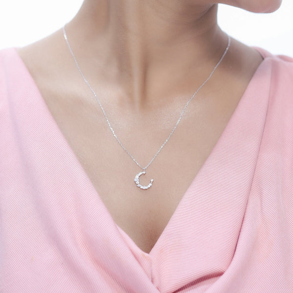 Silver Fortune's Horseshoe Chain Pendant