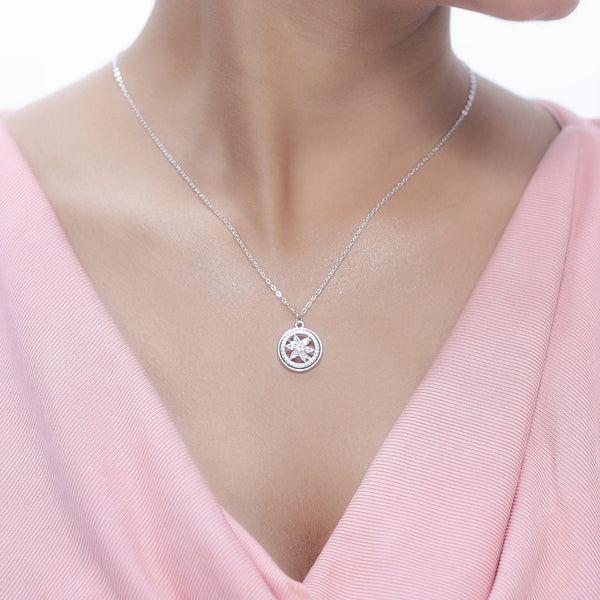 Radiant Flower Chain Pendant