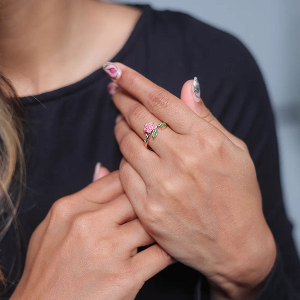 Rose Gold Garden Bloom Ring