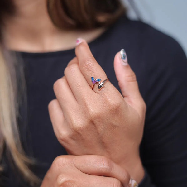 Rose Gold Ocean Whimsy Ring