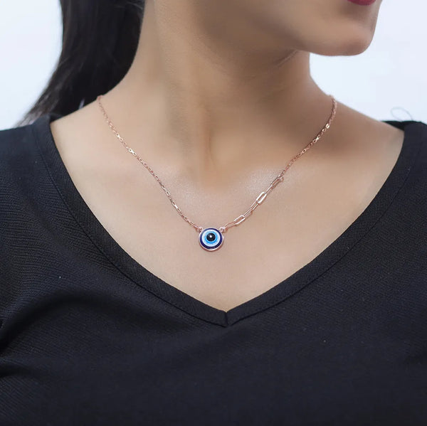 Blue Evil Eye Chain Pendant
