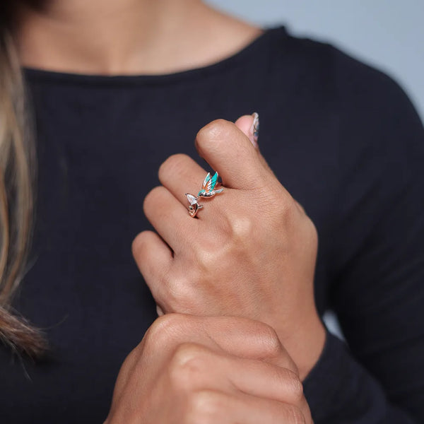 Rose Gold Garden Hummer Ring