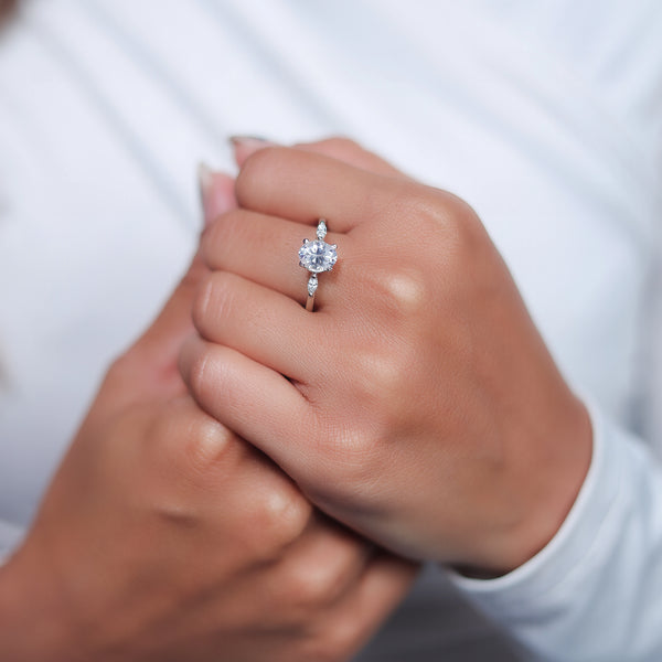 Silver Trio Shine Ring
