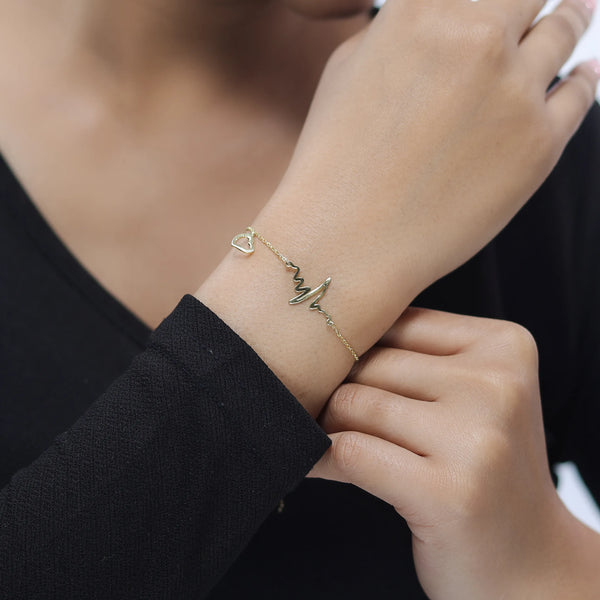 925 Silver Heartbeat Love Bracelet